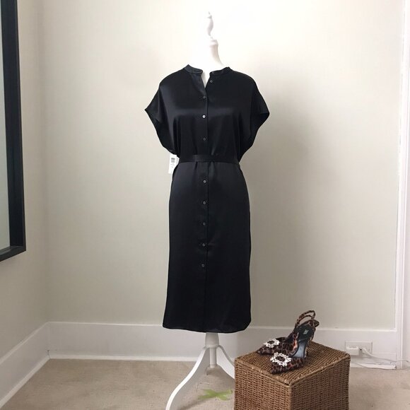Aritzia Babaton Deligate Silk Dress | Black | Size S | BNWT - Picture 12 of 15